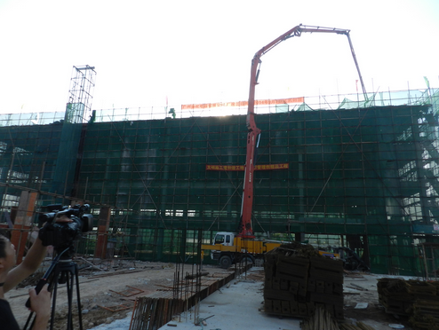 祝贺广州金抡电器有限公司新厂房一期工程顺利封顶